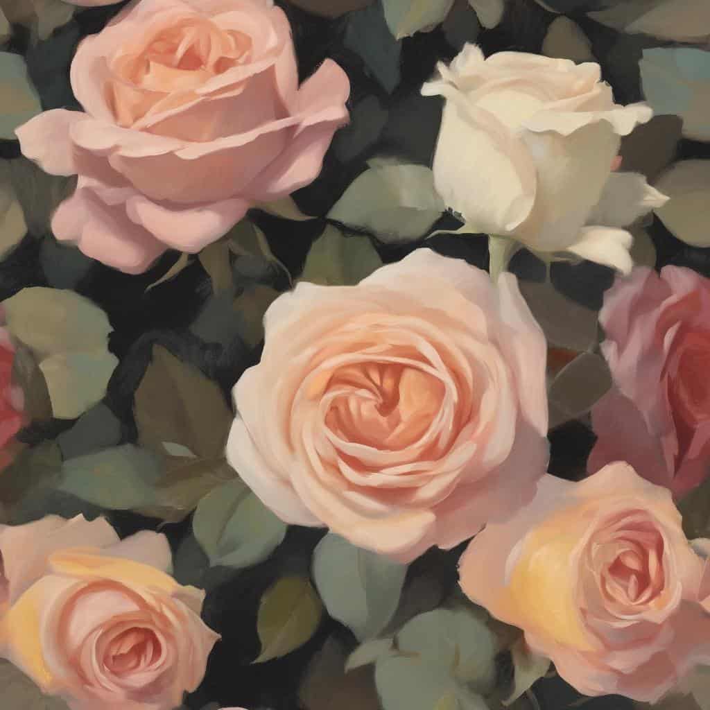 ροζ τριαντάφυλλα, καλλιτεχνική αποτύπωση του άυλου, ζωγραφική φύση, λουλούδια, ανθοστολίδι, δημιουργία τέχνης, ουρανίσκος, ζωντανά χρώματα, ατμόσφαιρα καική τέχνη, αποτύπωση από φύση, ζωγραφική και αποτύπωση μοναδικών στιγμών, φυσική ομορφιά, ανθογραφία, απεικόνιση του άυλου, εσωτερική ομορφιά, εικαστική τέχνη, αρμονία χρωμάτων.